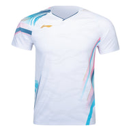 Li-Ning Badminton T-Shirt - Li-Ning Side Effect White Unisex - SportYouUp Danmark