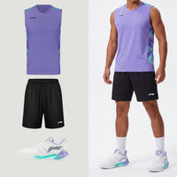 Li-Ning Polar Stripes Purple Tanktop