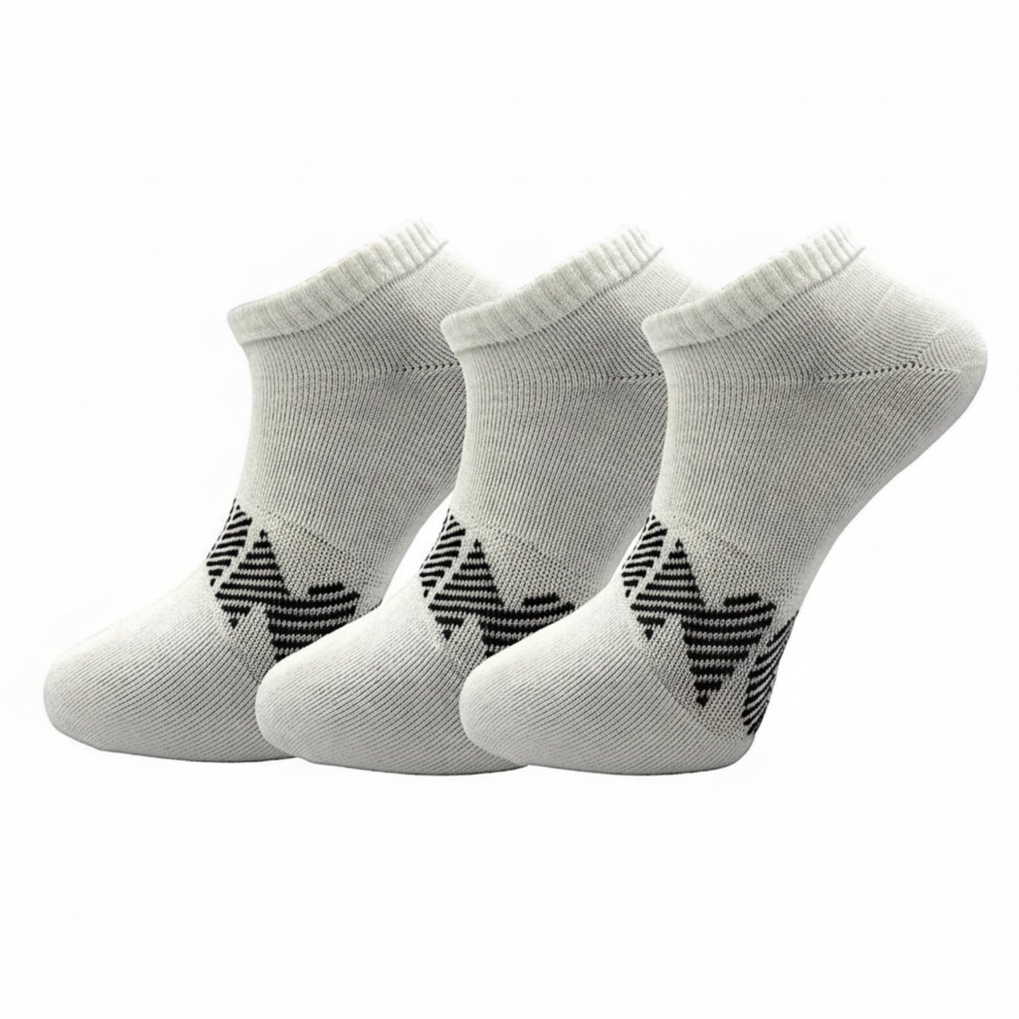 Li-Ning Ankel Footie White 3-pak
