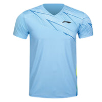 Badminton T-shirt - Li-Ning Champion Light Blue Unisex - SportYouUp Danmark